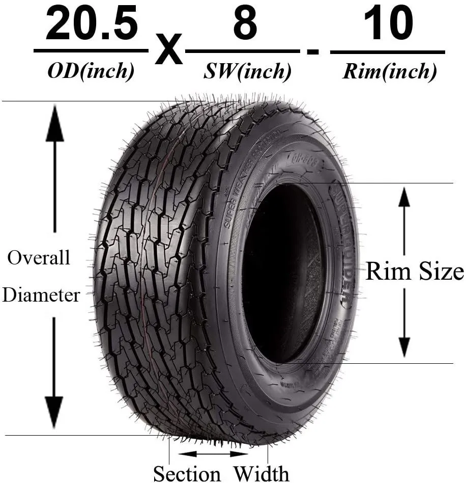 T/W 20.5X8.0-10 E 5-4.5
